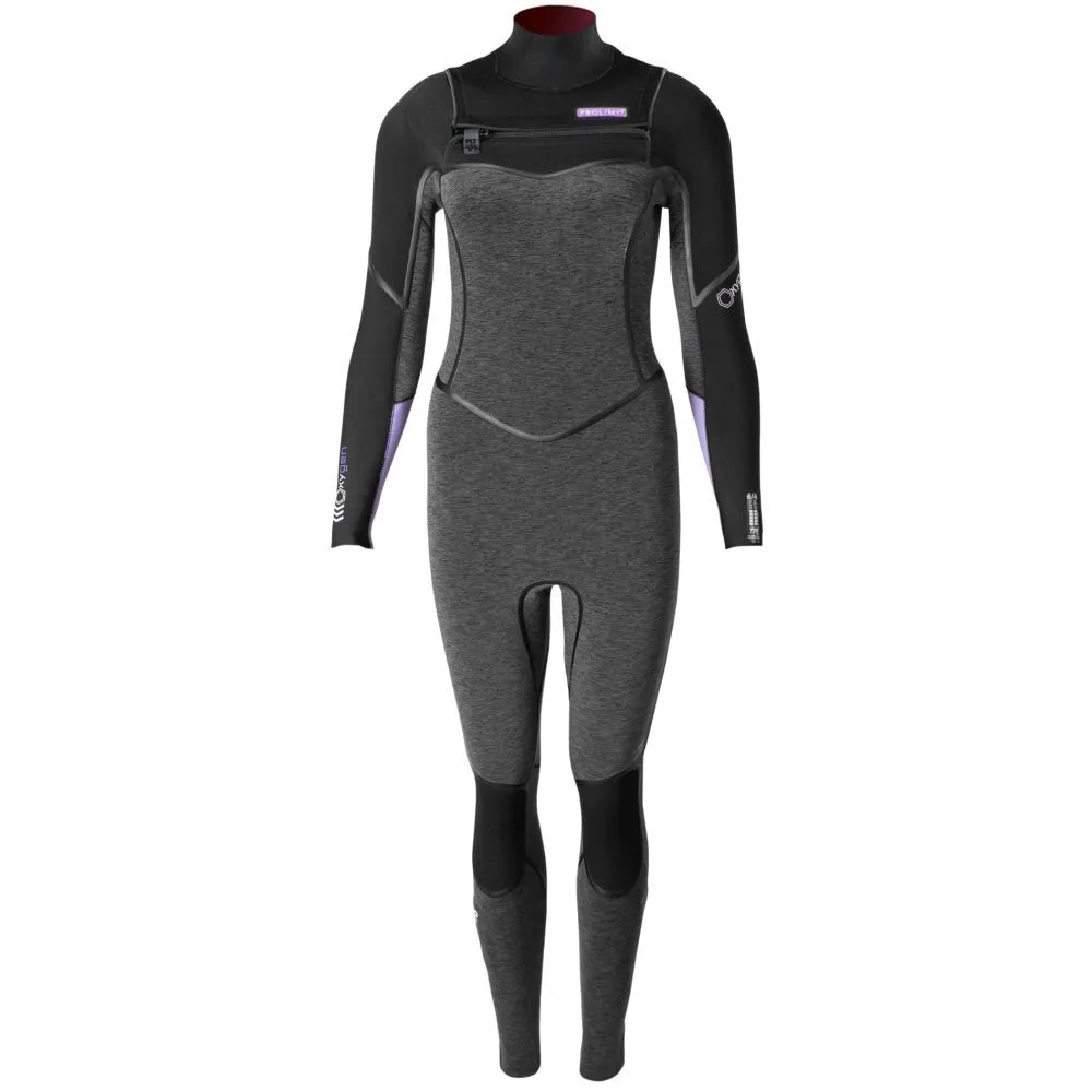 Pro Limit Neoprenanzug Oxygen TR Steamer Freezip DL FTM 6/4 Damen Langarm Black Heather/Lavender 2023 2 Pro Limit Neoprenanzug Oxygen TR Steamer Freezip DL FTM 6/4 Damen Langarm Black Heather/Lavender 2023 – Bild 2