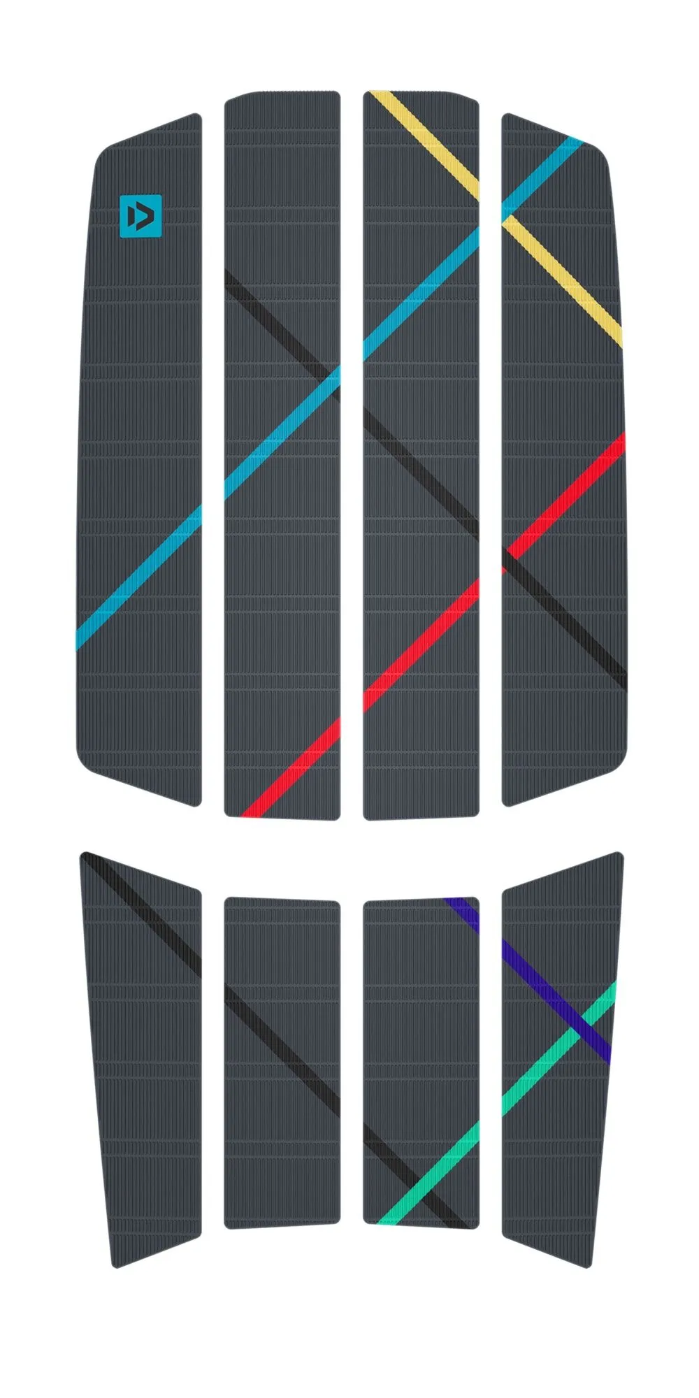 Duotone Kite Zubehör Traction Pad Team Front C56:dark-grey/stripes 2023 1 Duotone Kite Zubehör Traction Pad Team Front C56:dark-grey/stripes 2023