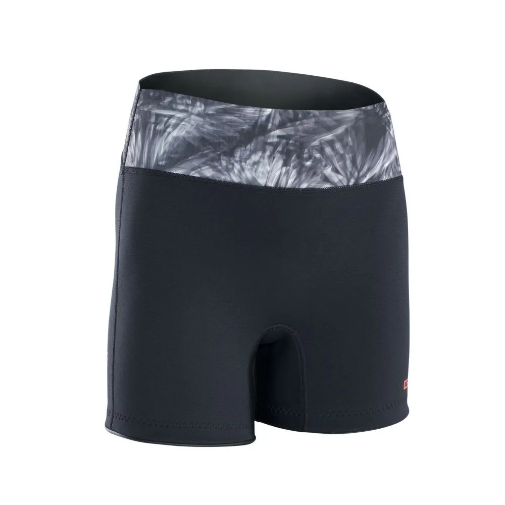 ION Neopren Zubehör Neo Shorts Damen 013 Black-flowers 2023 1 ION Neopren Zubehör Neo Shorts Damen 013 Black-flowers 2023