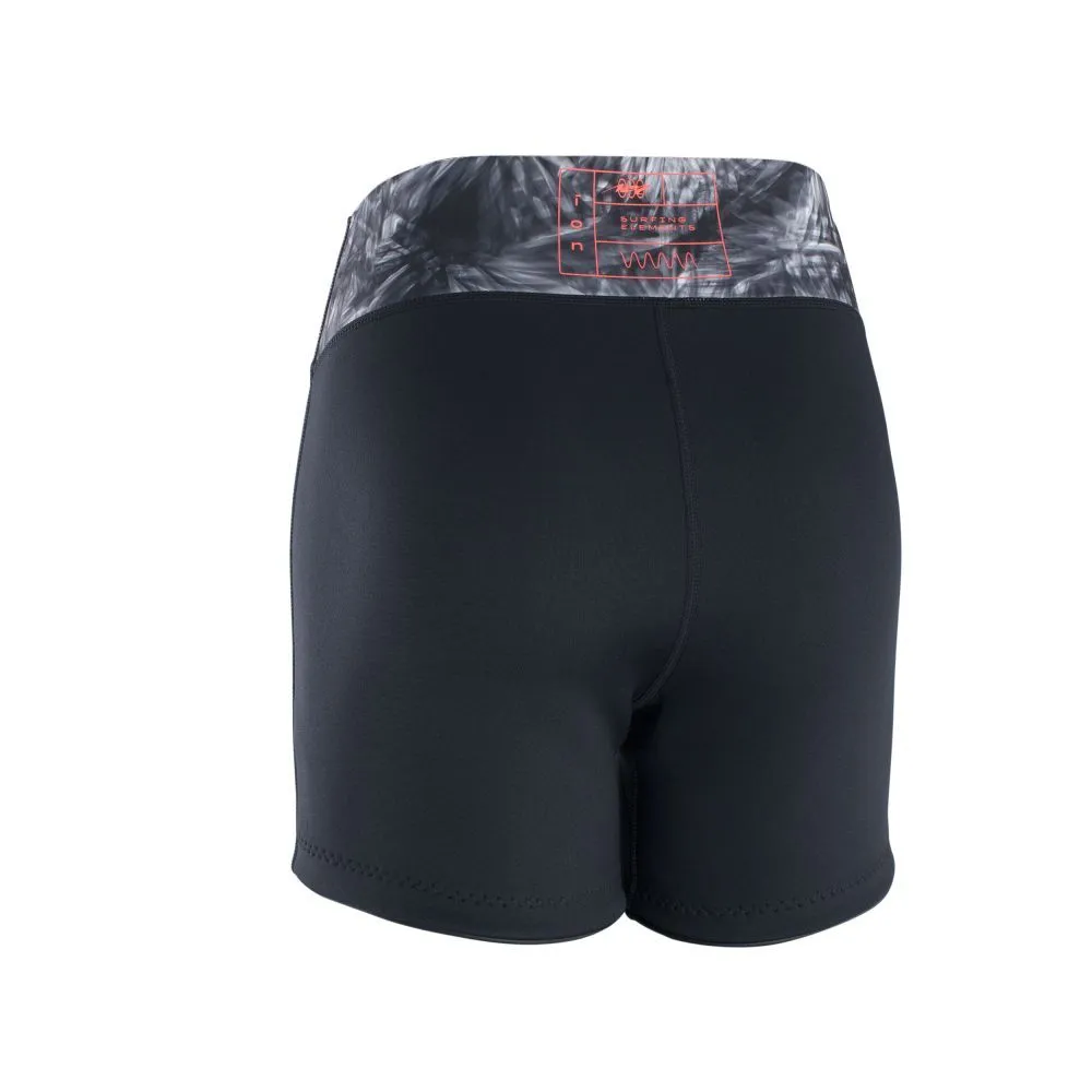 ION Neopren Zubehör Neo Shorts Damen 013 Black-flowers 2023 2 ION Neopren Zubehör Neo Shorts Damen 013 Black-flowers 2023 – Bild 2