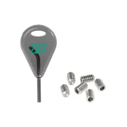 NKB Kite Zubehör Grub Screw Kit (FCS) 909 Steel Grey 2023